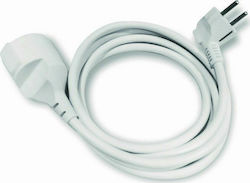 Extension Cable Cord 3x1.5mm²/2m White