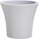 Plastona City 40 Flower Pot 40x38cm in Gray Color 377877