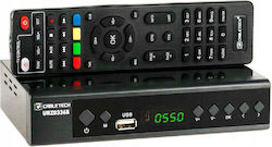 Cabletech DVB-T2 HEVC H.265 URZ0336B Receptor digital Mpeg-4 Full HD (1080p) cu funcția Înregistrare PVR pe USB Conexiuni SCART / HDMI / USB
