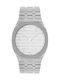 Gucci Ανδρικό Ρολόι 38mm Μπαταρίας με Ασημί Μεταλλικό Μπρασελέ
