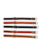 Dog Collar Leather in Red color 25mm x 50cm