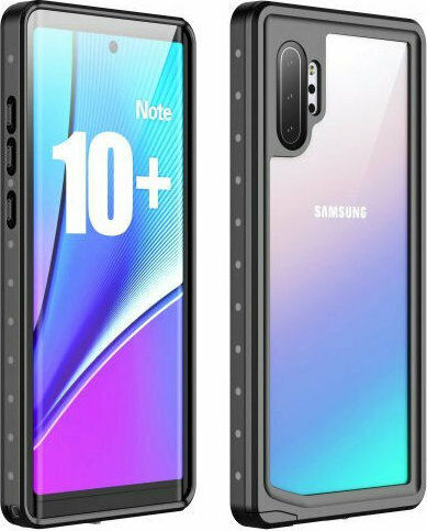 Redpepper 360 Full Cover Plastic Waterproof Transparent / Black (Galaxy Note 10+)