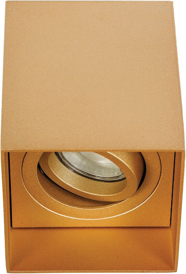 VK Lighting Μονό Σποτ με Ντουί GU10 σε Ροζ Χρυσό Χρώμα VK Lighting Μονό Σποτ με Ντουί GU10 σε Ροζ Χρυσό Χρώμα