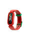 Kids Digital Watch with Rubber/Plastic Strap Red