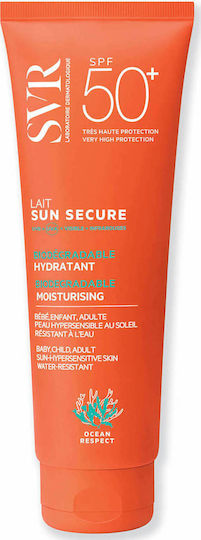 SVR Laboratoire Sun Secure Lait SPF50+ Λεπτόρευστο Βελούδινο Γαλάκτωμα για Πρόσωπο & Σώμα 250ml
