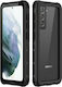 Redpepper Shockproof 360 Full Cover Plastic 2mm Waterproof Transparent / Black (Galaxy S21)
