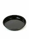 Karvounis Aluminum Round Baking Pan with Enamel Coating Black 34cm