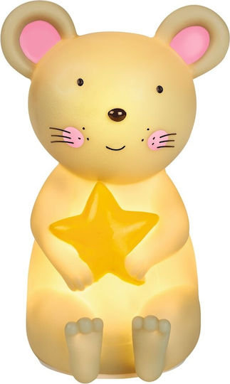 Moses Kids Decorative Lamp Mouse Multicolour 9.3x16cm
