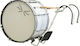 Super Drum Tobă De Paradă Super Drum 22"x12" 22" În Culoare Argintie