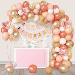 DIY Garland Rosegold XL / 132 Balloons