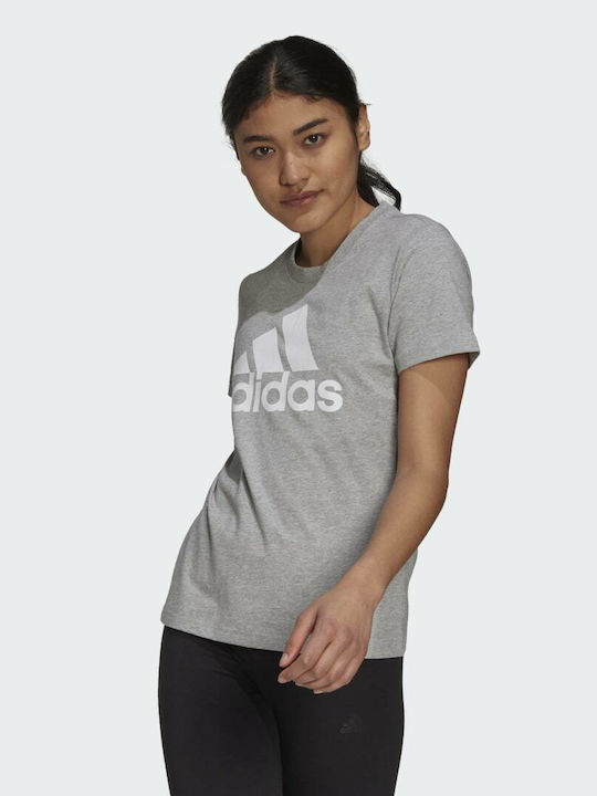 Adidas Loungewear Essentials Women's Athletic T-shirt Medium Grey Heather
