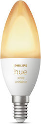 Philips Hue Smart Λάμπα LED 5.2W για Ντουί E14 Ρυθμιζόμενο Λευκό 470lm