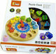 Kids Peg Puzzle Geometric Shape Clock for 2++ Years 12pcs New Classic Toys