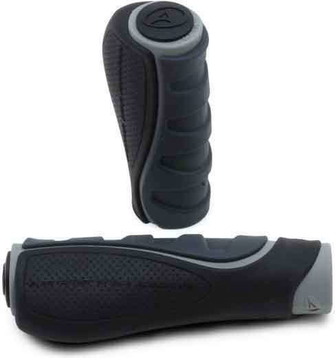 Author AGR Ergo 2 l 102 mm 33551011 Anatomic Bicycle Handlebar Grips in Black Color