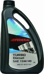 Federal Turbo Diesel Синтетичен Масло 15W-40 4лт