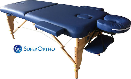 SuperOrtho Pro_2 Physiotherapy Bed Portable Foldable Blue Wooden 186x71cm