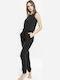 TB1630 Women's Sleeveless One-piece Suit Black