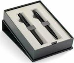 Parker IM Stiftset Rollerball Core Metal Black BΤ in einem Etui (in einer Papierkassette)