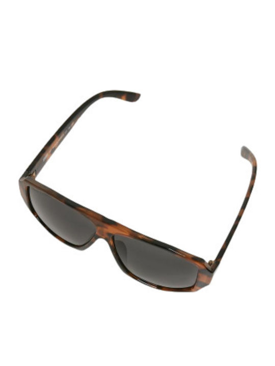 Urban Classics TB3731 Men's Sunglasses with Brown Leopard/Black Tartaruga Plastic Frame and Gray Lens TB3731-02591