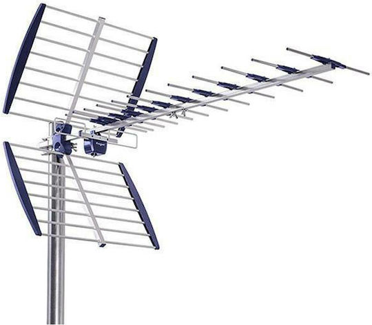 Engel MAX44 AN6001G5 Εξωτερική Κεραία Τηλεόρασης (δεν απαιτεί τροφοδοσία) σε Μπλε Χρώμα Σύνδεση με Ομοαξονικό (Coaxial) Καλώδιο