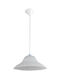 ARlight Shell Pendant Light White Bell with Socket E27 24x90cm