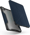 Uniq Trexa Flip Cover Piele artificială / Plastic Albastru (iPad 2019/2020/2021 10.2'' - iPad 2019/2020/2021 10.2'') UNIQ-PD10.2GAR-TRXBLU
