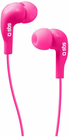 SBS Studio Mix 10 In-ear Handsfree με Βύσμα 3.5mm Ροζ