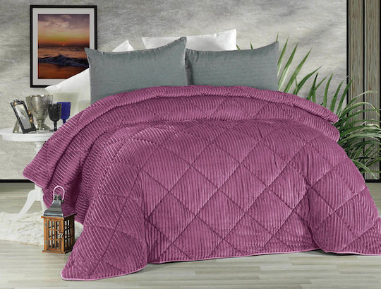 Flamingo Κουβερτοπάπλωμα Υπέρδιπλο 220x240εκ. Ribbon Lilac