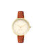 Nine West Watch with Brown Leather Strap