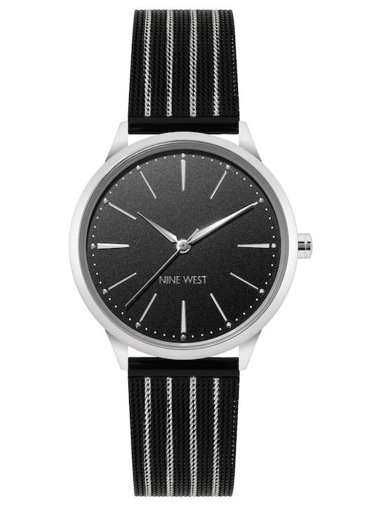 Nine West Women's Watch with Silver Metal Bracelet