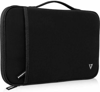 V7 Tasche Schulter / Handheld für Laptop 12.2" in Schwarz Farbe CSE12HS-BLK-9E