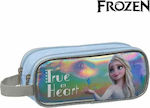 Frozen District Fabric Pencil Case Frozen True at Heart with 1 Compartment Multicolour