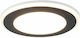 Trio Lighting Aura Round Plastic Recessed Spot with Integrated LED and Warm White Light Black 8.2x8.2cm. 1pcs