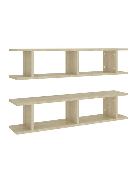 Shelves Wall Sonoma 2pcs 90x18x20cm