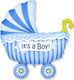 Balloon Foil Boy Birth Blue Buggy Boy