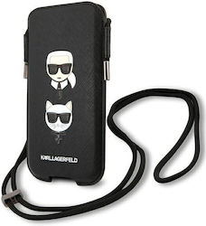 Karl Lagerfeld Saffiano Karl & Choupette Head S...