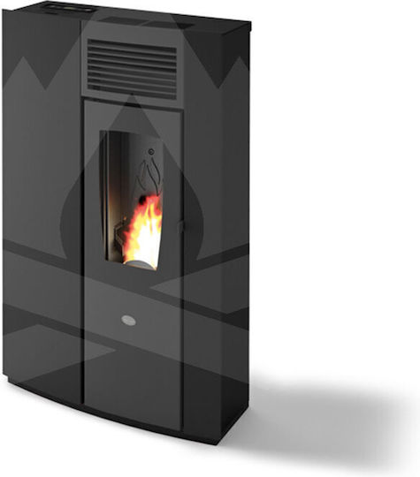Eva Calor Perla Σόμπα Pellet 6.5kW Μαύρη