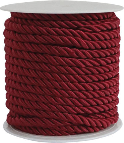 Marhome Κορδόνι Σατέν Στρογγυλό Μπορντό 7mm x 20m