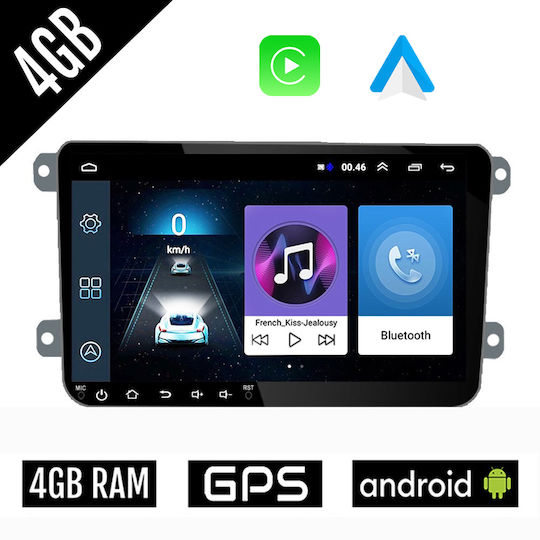 Автомобилна Аудио Система (Блутут/USB/WiFi/GPS/Apple-Carplay/Android-Auto) с Тъчскрийн 9"