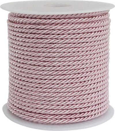 Marhome Κορδόνι Σατέν Στρογγυλό Ροζ 3mm x 50m