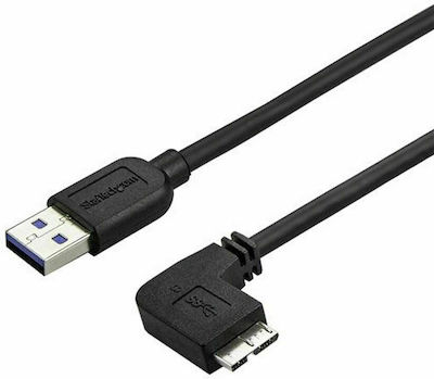 StarTech Regulär USB 3.0 auf Micro-USB-Kabel Schwarz 0.5m (USB3AU50CMRS) 1Stück