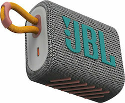 JBL Go 3 Αδιάβροχο Ηχείο Bluetooth 4.2W με Διάρκεια Μπαταρίας έως 5 ώρες Γκρι