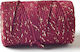 Synchronia Lace Cotton Burgundy Length 100m