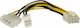 StarTech 8-Pin EPS - 4 Pin EPS / 4-Pin Molex Cable 0.15m Πολύχρωμο EPS48ADAP