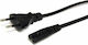 StarTech Euro - IEC C7 Cable 1m Μαύρο PXTNB2SEU1M