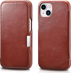 iCarer Metal Clip Vintage Book Leather Red (iPh...