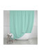 Estia Fabric Shower Curtain 180x200cm Πράσινη