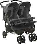 vidaXL Double Stroller Suitable for Newborn Charcoal