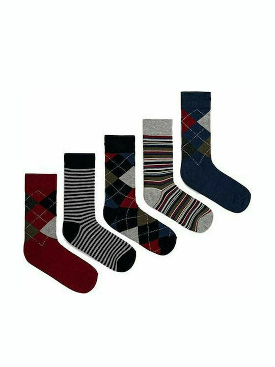 Pepe Jeans Wallman Bărbați Șosete cu Model Multicolor 5Pachet