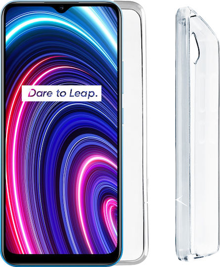 Volte-Tel Slimcolor Air Задна корица Силикон Прозрачен (Realme C21Y / C25Y)